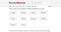 Desktop Screenshot of barentsobserver.com