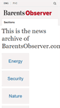 Mobile Screenshot of barentsobserver.com